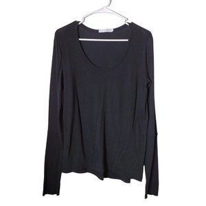 Alternative Top Womens Medium Scoop Neck Long Sleeve Basic Layer